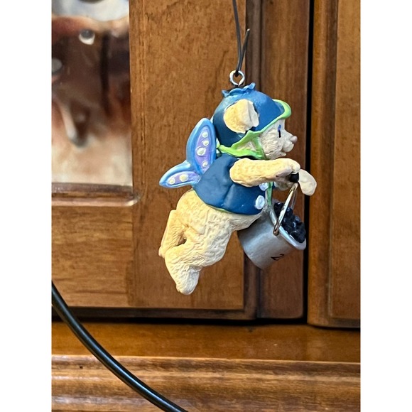 Vintage Hallmark Easter Blueberry Fairy Bear Spring/Summer Ornament - Picture 3 of 5
